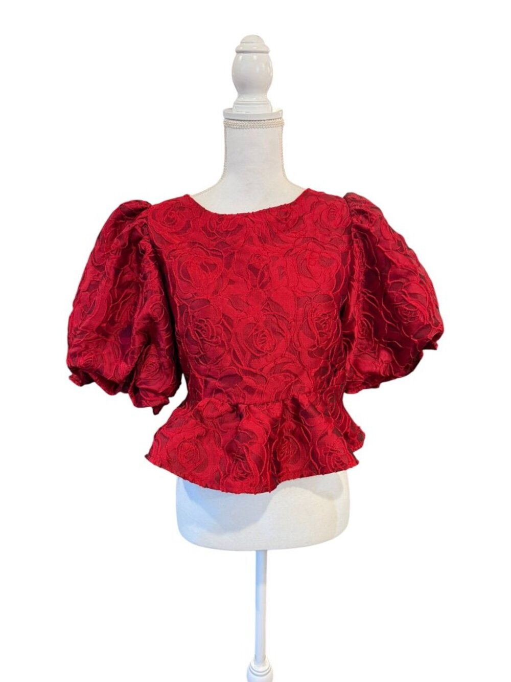 Sister Jane Sister Jane Tate Rose Jacquard Top  Size M